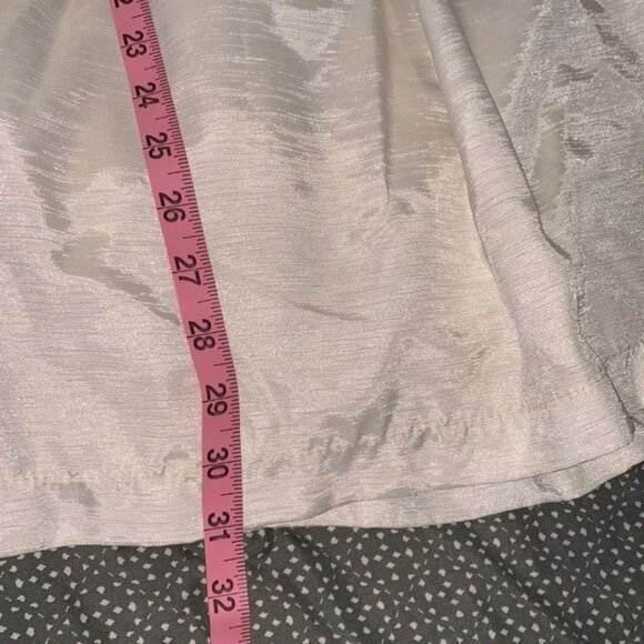 Ruffled Ruvi Girls Dress Size 6 Ivory Pleated Satin Sleeveless Formal Made In Me - Picture 8 of 8